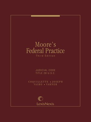 cover image of Moore's Federal Practice